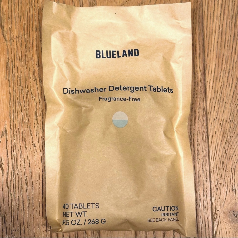 Blueland Fragrance-Free Dishwasher Detergent Tablets, 40 Count